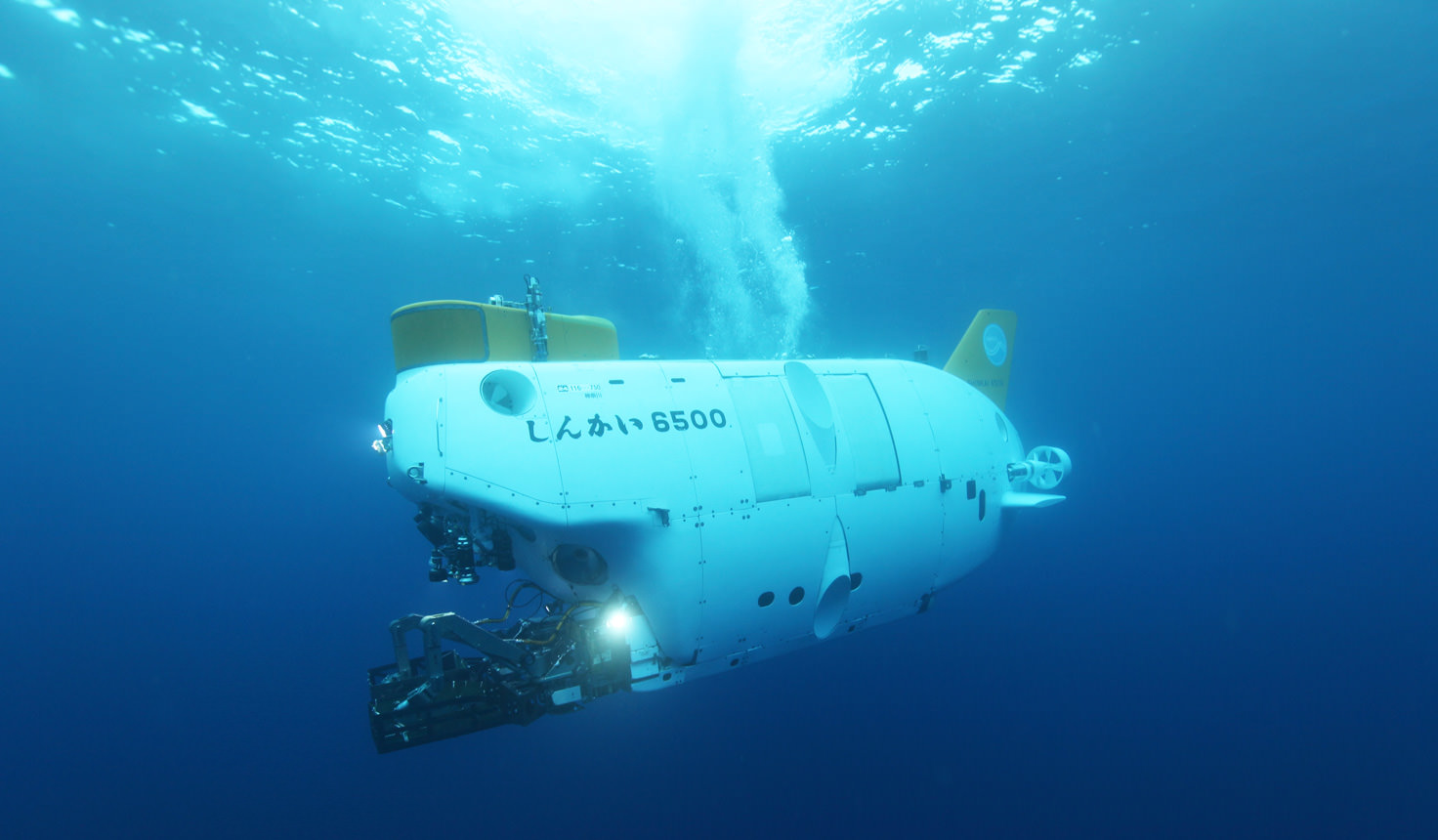 【画像】JAMSTEC所有の有人潜水調査船「しんかい6500」画像提供：海洋研究開発機構