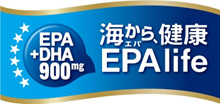 【ロゴ】海から、健康 EPA life