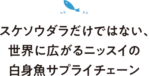 スケソウダラだけではない、世界に広がるニッスイの白身魚サプライチェーン