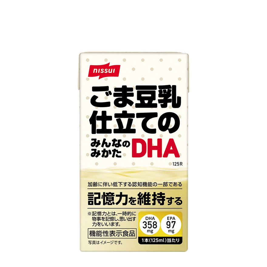 ごま豆乳仕立てのみんなのみかたdha 機能性表示食品 商品情報 ニッスイ