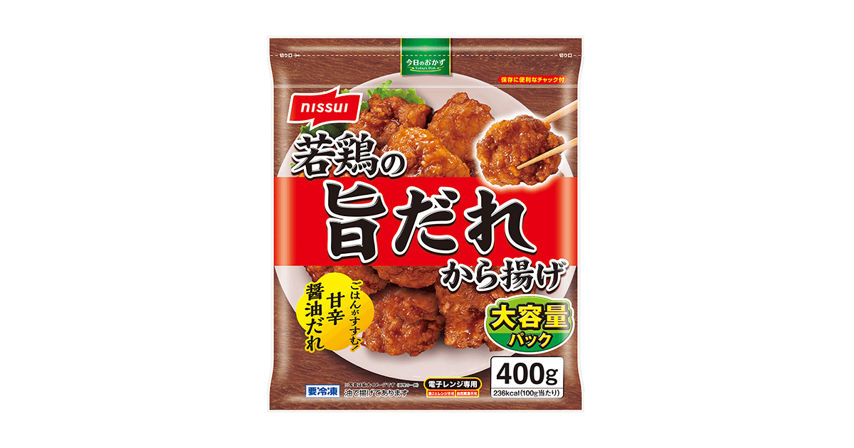 今日のおかず 若鶏の旨だれから揚げ 500g 商品情報 ニッスイ