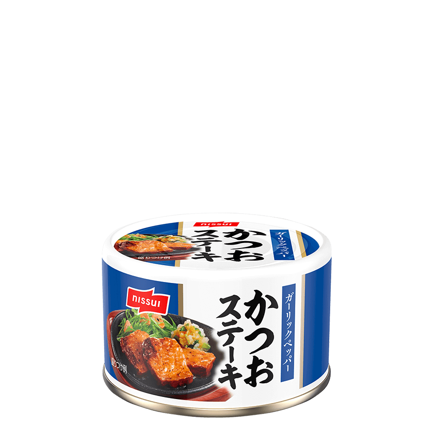 ニッスイ カツオステーキ缶 110g×24缶 ［マグロステーキ］