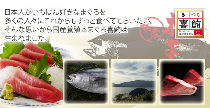 日本人が一番好きなまぐろを多くの人々に食べてもらいたい。そんな思いから国産養殖本まぐろ喜鮪は生まれました。