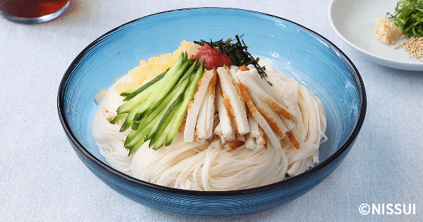 活ちくわの五色そうめん レシピ ニッスイ