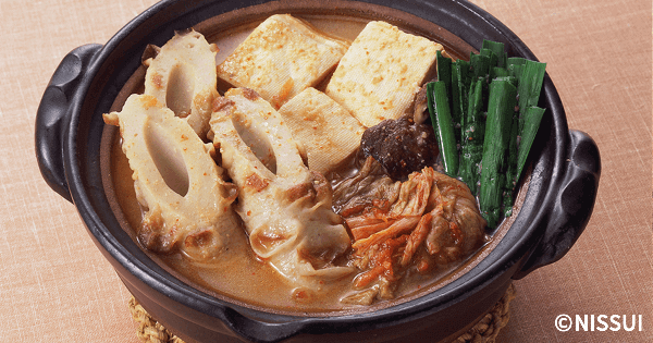 ちくわの豆腐チゲ | レシピ | ニッスイ