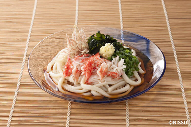 海からサラダフレークの冷やしうどん