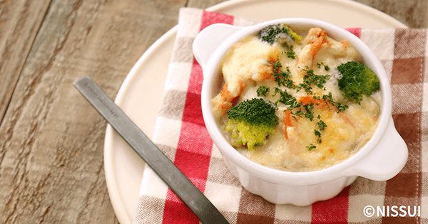 紅ずわいがにのグラタン | レシピ | ニッスイ