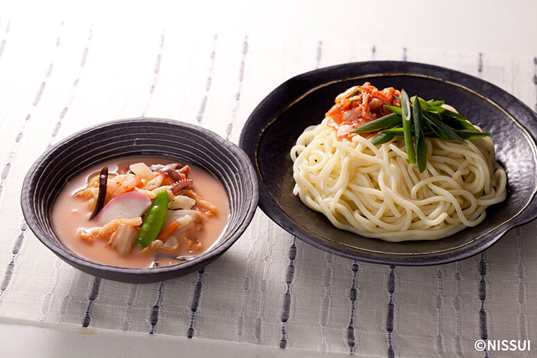 【写真】ちゃんぽんのキムチつけ麺