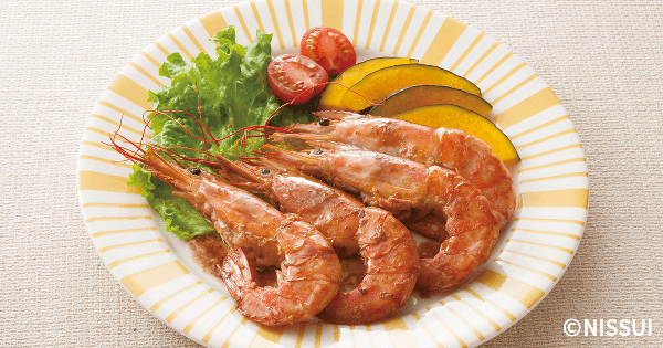 アルゼンチン赤えびのバターしょうゆ焼き