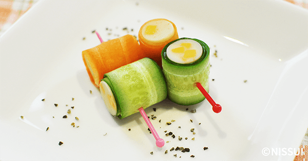 チーズかまぼこの野菜巻