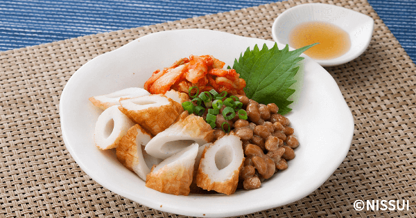活ちくわのキムチ納豆 | レシピ | ニッスイ