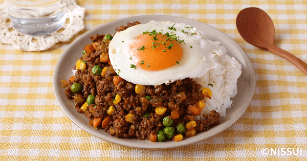 ミックスベジタブルのドライカレー | レシピ | ニッスイ