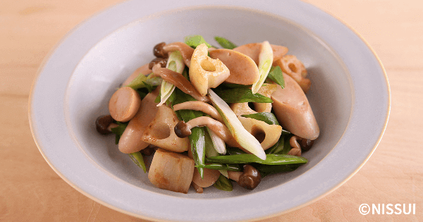 ソーセージとわけぎの炒め物 レシピ ニッスイ