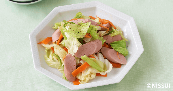 おさかなのソーセージの中華野菜炒め風 | レシピ | ニッスイ