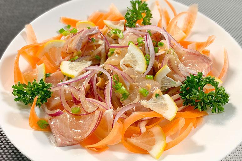 かんぱちの中華風カルパッチョ | レシピ | ニッスイ