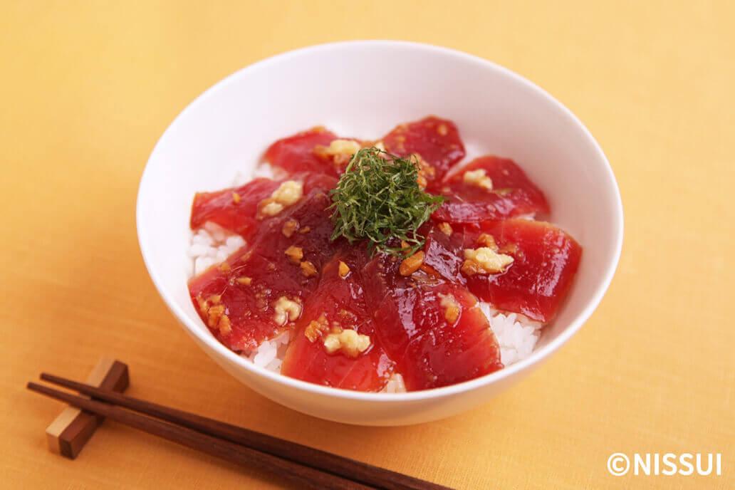まぐろのしょうが漬け丼 レシピ ニッスイ