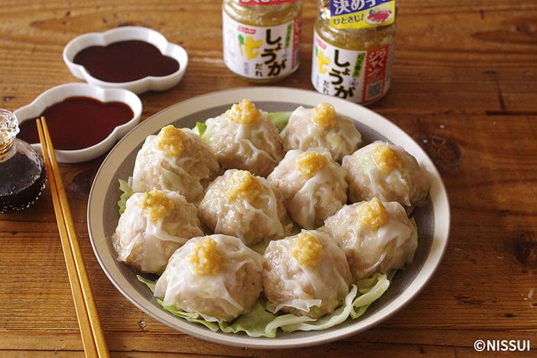 レンジで一発 具沢山しゅうまい レシピ ニッスイ