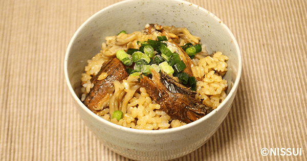 さんま蒲焼の炊き込みごはん | レシピ | ニッスイ