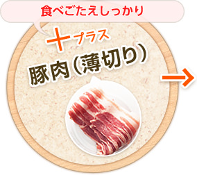 ＋豚肉（薄切り）