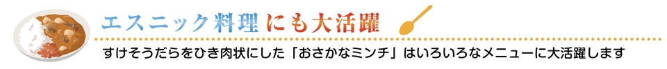 エスニック料理にも大活躍