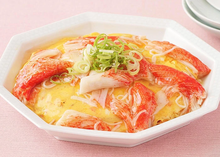 海からサラダフレークのカニたま