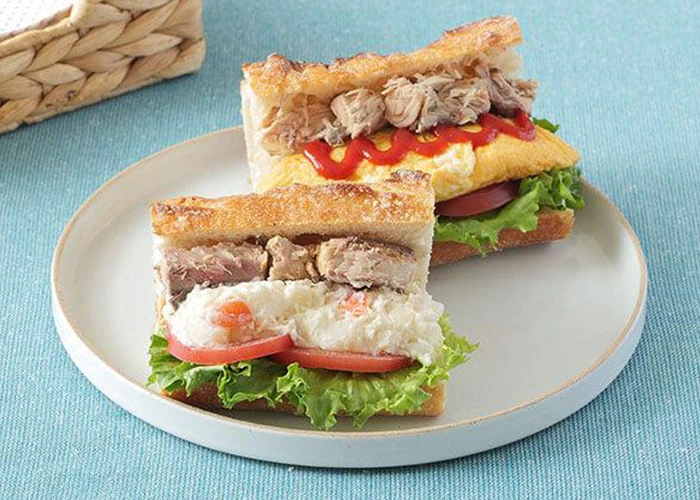 さばのバゲットサンド