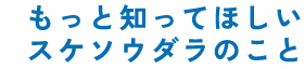 もっと知ってほしいスケソウダラのこと